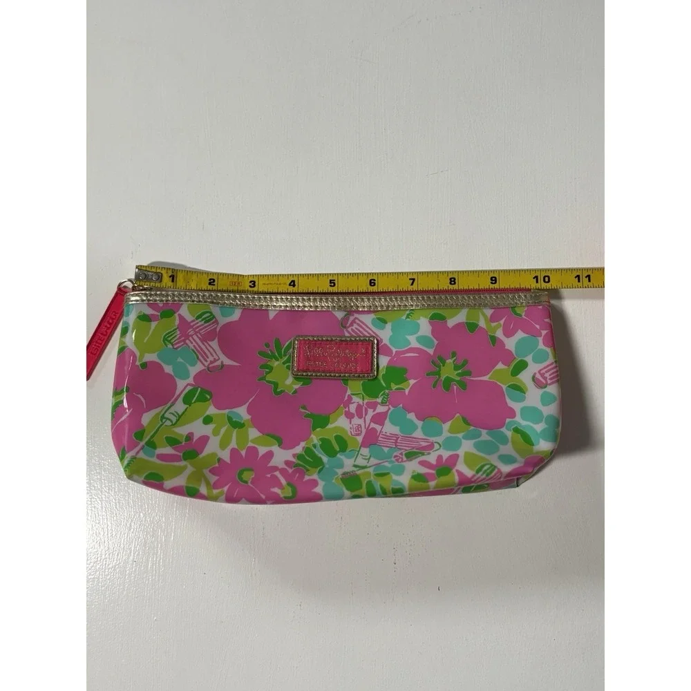Lily Pulitzer For Estee Lauder Floral Cosmetic Bag Zip Up